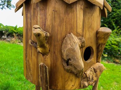 Teak Bird House | Large