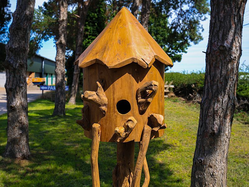 Teak Bird House | Large-Garden Furniture Centre-MidInstock,instock,MidRange,Pets & Wildlife Accessories,Birdhouses & Bird Boxes,Teak,Ornaments Accessories,Accessories,Teak Accessories,Pets & Wildlife-{collection_title}