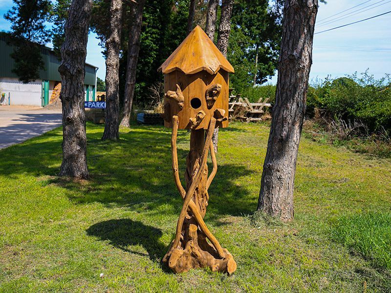 Teak Bird House | Large-Garden Furniture Centre-MidInstock,instock,MidRange,Pets & Wildlife Accessories,Birdhouses & Bird Boxes,Teak,Ornaments Accessories,Accessories,Teak Accessories,Pets & Wildlife-{collection_title}