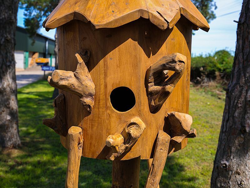 Teak Bird House | Large-Garden Furniture Centre-MidInstock,instock,MidRange,Pets & Wildlife Accessories,Birdhouses & Bird Boxes,Teak,Ornaments Accessories,Accessories,Teak Accessories,Pets & Wildlife-{collection_title}