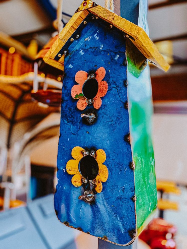 Twos Getaway Bird House-Garden Furniture Centre-48Hour Dispatch,LowRange,Under 100,Information,Amazon Trade Account,Ornaments Accessories,Ornaments,Ranges,Think Outside Range,Metal Garden Ornaments,Hanging Garden Ornaments,Think Outside Range Ranges,Gifts,Pets & Wildlife Accessories,Birdhouses & Bird Boxes,Accessories,Pets & Wildlife-{collection_title}