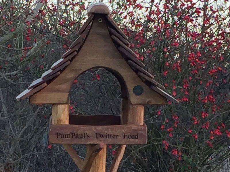 Small Oak Bird Table-Garden Furniture Centre-LowRange,Pets & Wildlife Accessories,Birdhouses & Bird Boxes,Accessories,Pets & Wildlife-{collection_title}