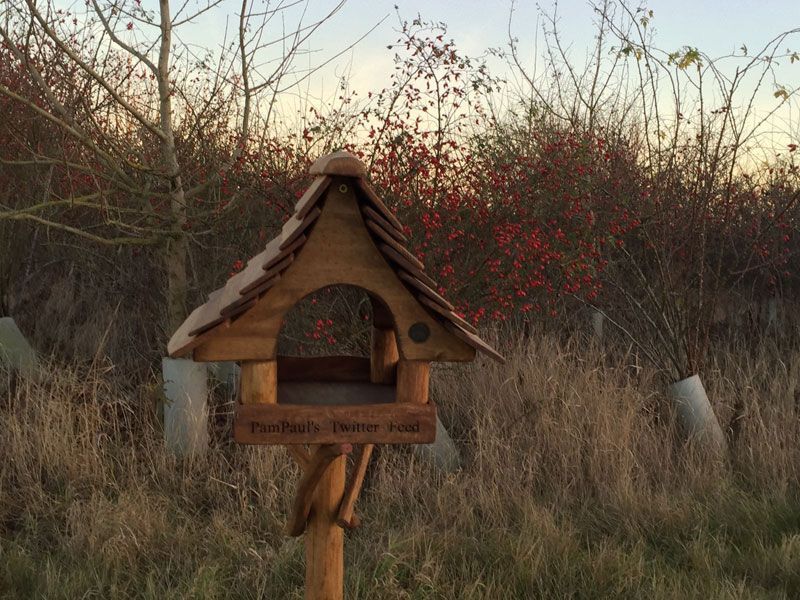 Small Oak Bird Table-Garden Furniture Centre-LowRange,Pets & Wildlife Accessories,Birdhouses & Bird Boxes,Accessories,Pets & Wildlife-{collection_title}
