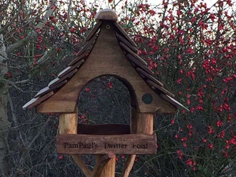 Small Oak Bird Table