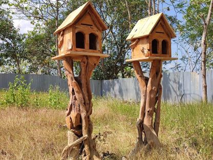 Teak Bird House | Medium