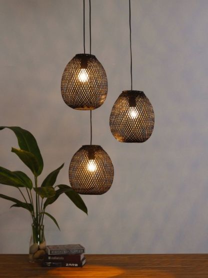 Bamboo Ball Chandelier 