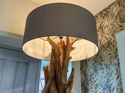 Bluma 1 Shade Floor Lamp (Grey Shade)