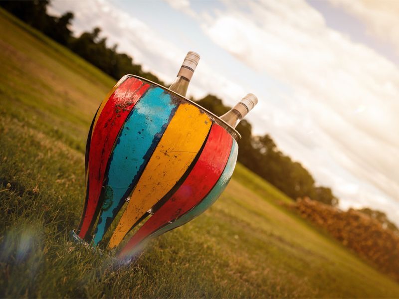 Bowl Me Over Wine Chiller -Garden Furniture Centre-48Hour Dispatch,LowRange,Under 100,Information,Amazon Trade Account,Ornaments Accessories,Ornaments,Accessories,Ranges,Think Outside Range,Metal Garden Ornaments,Novelty Drinks Coolers,Think Outside Range Ranges-{collection_title}