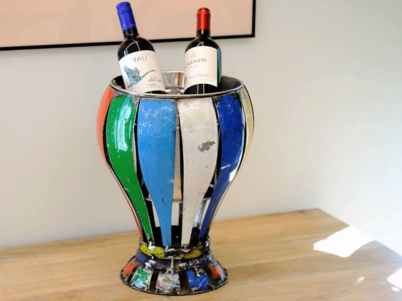 Bowl Me Over Wine Chiller -Garden Furniture Centre-48Hour Dispatch,LowRange,Under 100,Information,Amazon Trade Account,Ornaments Accessories,Ornaments,Accessories,Ranges,Think Outside Range,Metal Garden Ornaments,Novelty Drinks Coolers,Think Outside Range Ranges-{collection_title}