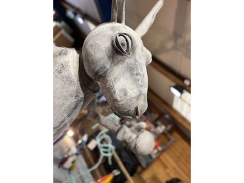 Boxing Hares -Garden Furniture Centre-HighRange,Showroom exdis,Ornaments,Animal Garden Ornaments,Metal Garden Ornaments-{collection_title}