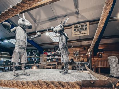 Boxing Hares 