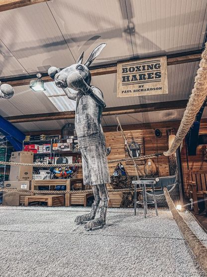 Boxing Hares 
