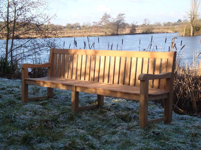 Britannia Teak Bench  240cm | FSC® Certified-Garden Furniture Centre-HighRange,Active,park benches,Teak,Benches,Outdoor Furniture,FSC®,Teak Benches Benches,Memorial Benches,Teak Benches-{collection_title}