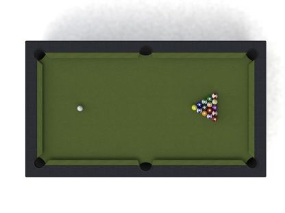 Outdoor Games Diner Table - Brown & Black 