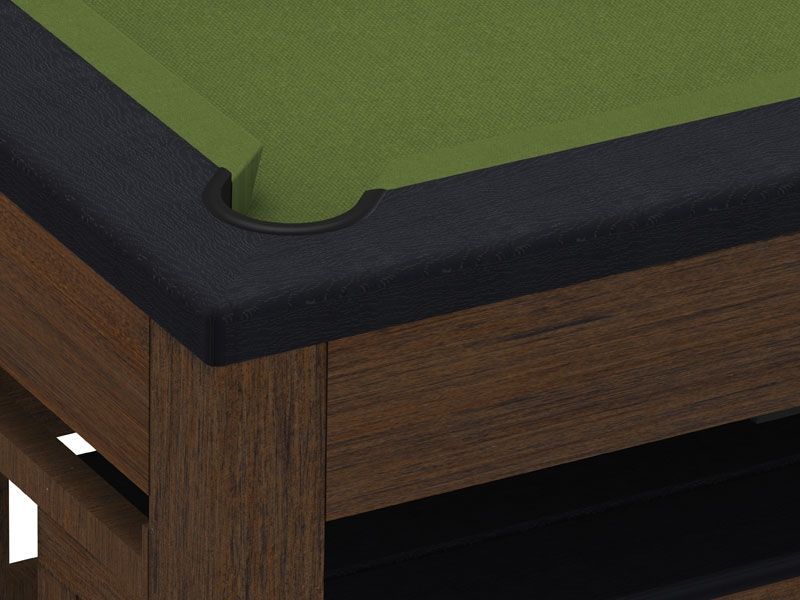 Outdoor Games Diner Table - Brown & Black 