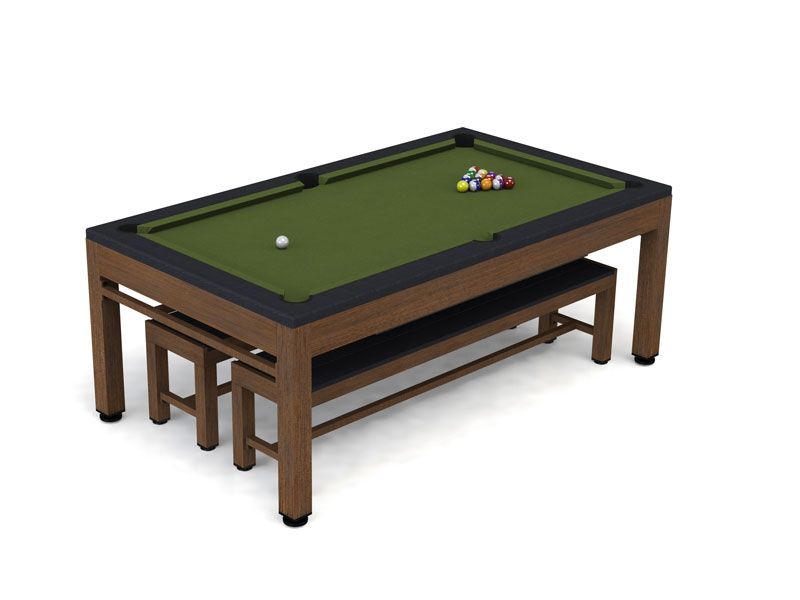 Outdoor Games Diner Table - Brown & Black 