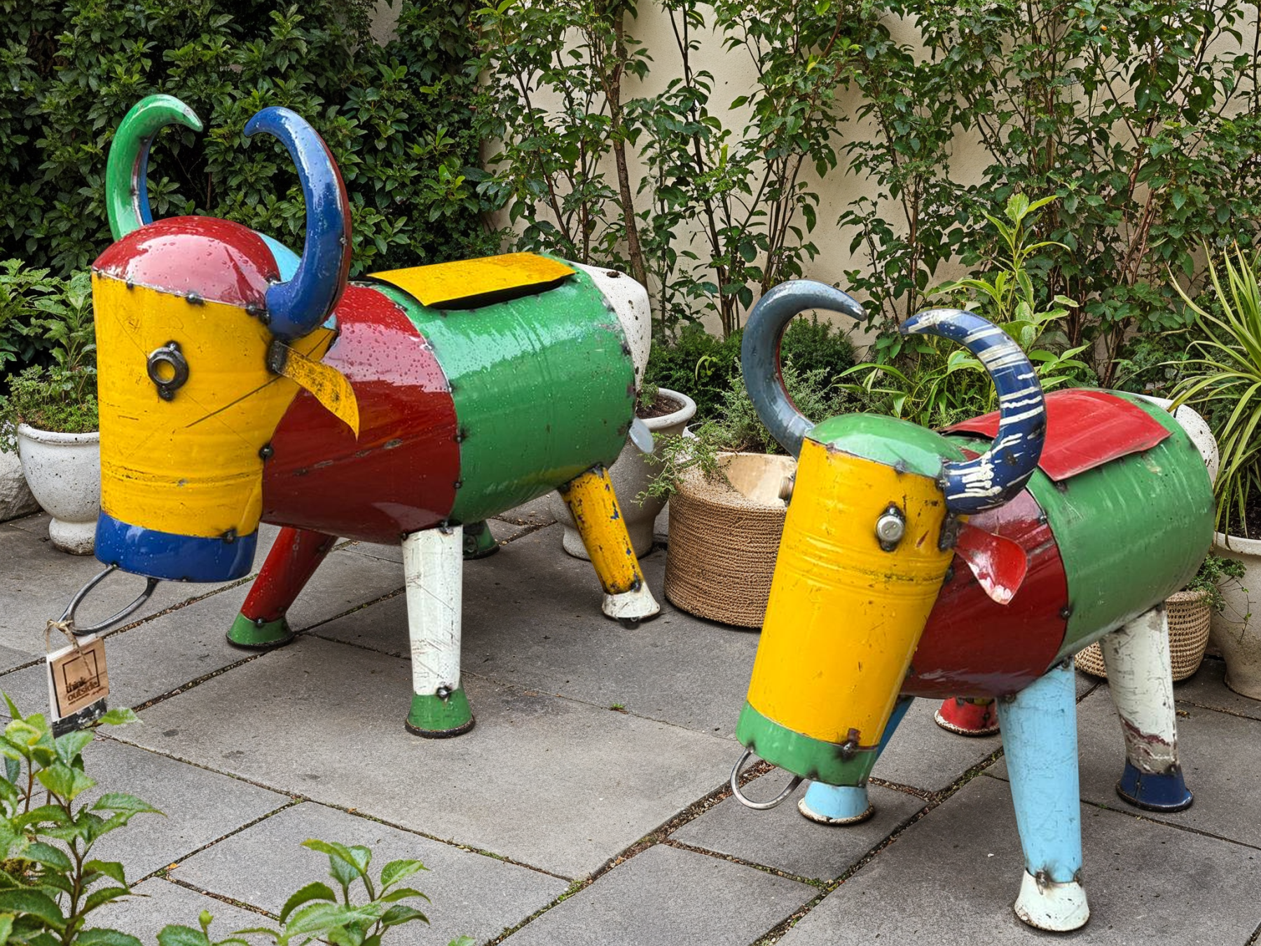 Bruce the Bull Cooler | Medium and Large-Garden Furniture Centre-MidInstock,instock,LowRange,MidRange,Ornaments,Accessories,Animal Garden Ornaments,Metal Garden Ornaments,Novelty Drinks Coolers-{collection_title}