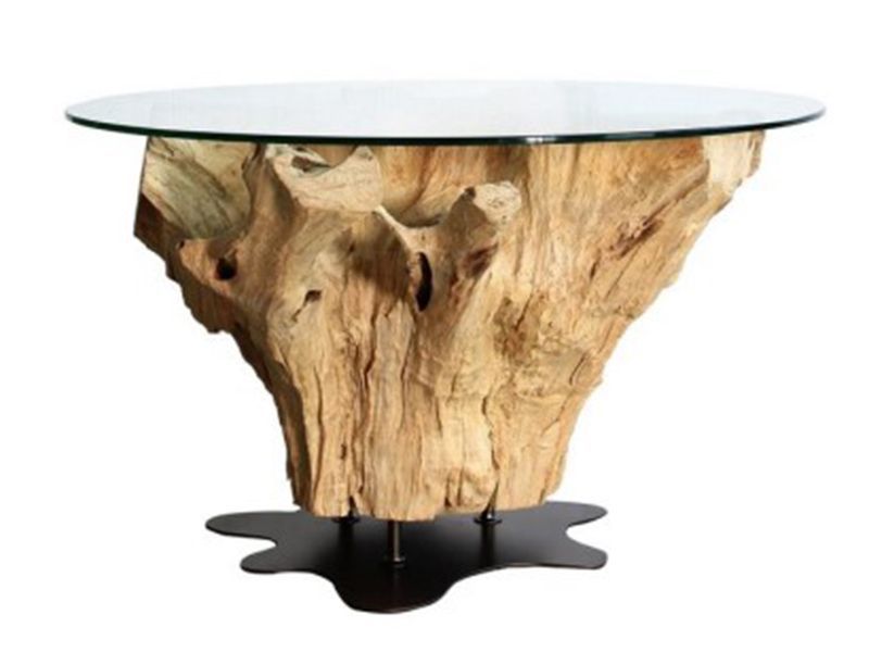 Brulok Side Table -Garden Furniture Centre-Root,MidInstock,instock,MidRange,Side Table,Showroom exdis,Reclaimed Furniture,Indoor Accessories-{collection_title}