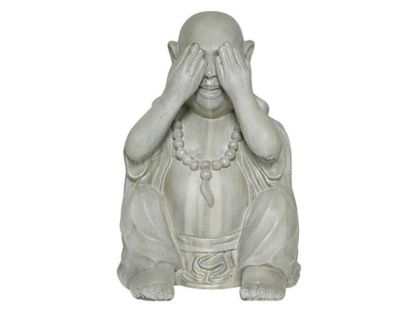 Buddha See No Evil Garden Ornament