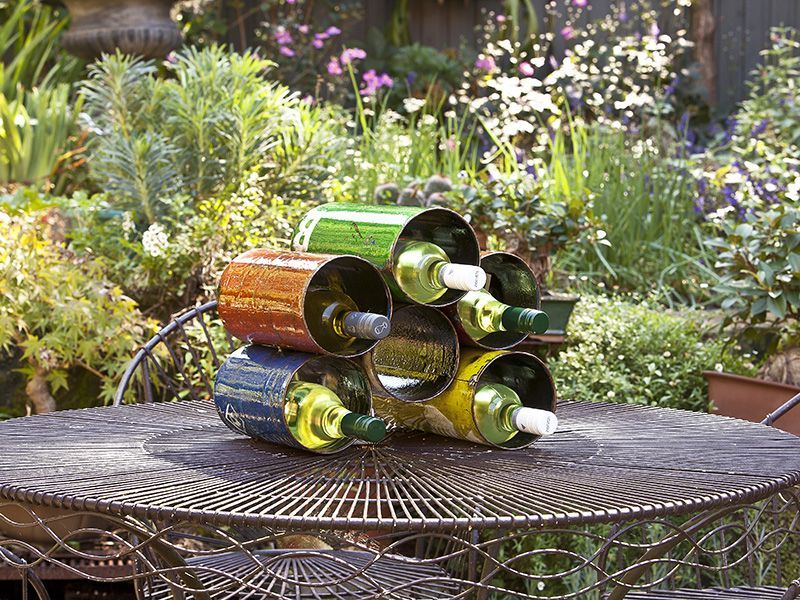 Build Me Up Wine Rack-Garden Furniture Centre-48Hour Dispatch,LowRange,Under 100,Showroom exdis,Ornaments,Accessories,Ranges,Think Outside Range,Metal Garden Ornaments,Novelty Drinks Coolers,Think Outside Range Ranges,Gifts,Ornaments Accessories,Storage Accessories-{collection_title}
