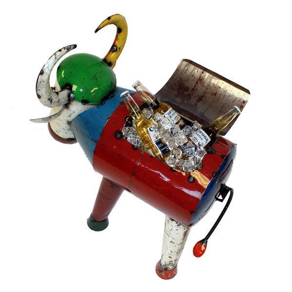 Bruce the Bull Cooler | Medium and Large-Garden Furniture Centre-MidInstock,instock,LowRange,MidRange,Ornaments,Accessories,Animal Garden Ornaments,Metal Garden Ornaments,Novelty Drinks Coolers-{collection_title}