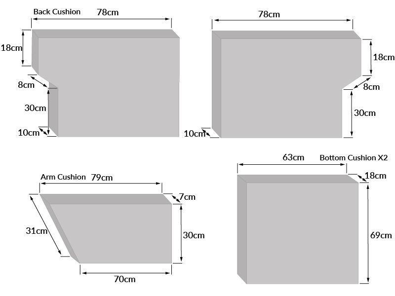 Replacement Cushion | MGM Burford 2 Seater Sofa-Garden Furniture Centre-48Hour Dispatch,LowRange,Conservatory,Conservatory Furniture Cushions,Accessories,Cushions-{collection_title}