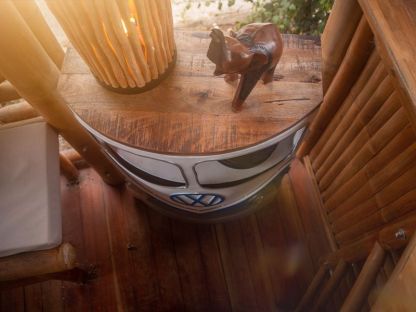 Indian VW Bus Bar Cabinet | Blue