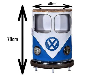 Indian VW Bus Bar Cabinet | Blue