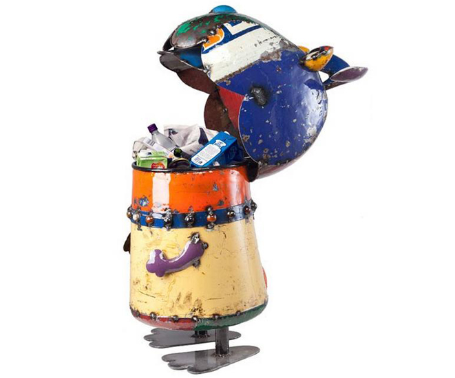 Buster The Bin - he loves the trashy side of life