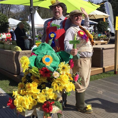 entertainers at RHS Cardiff Flower Show