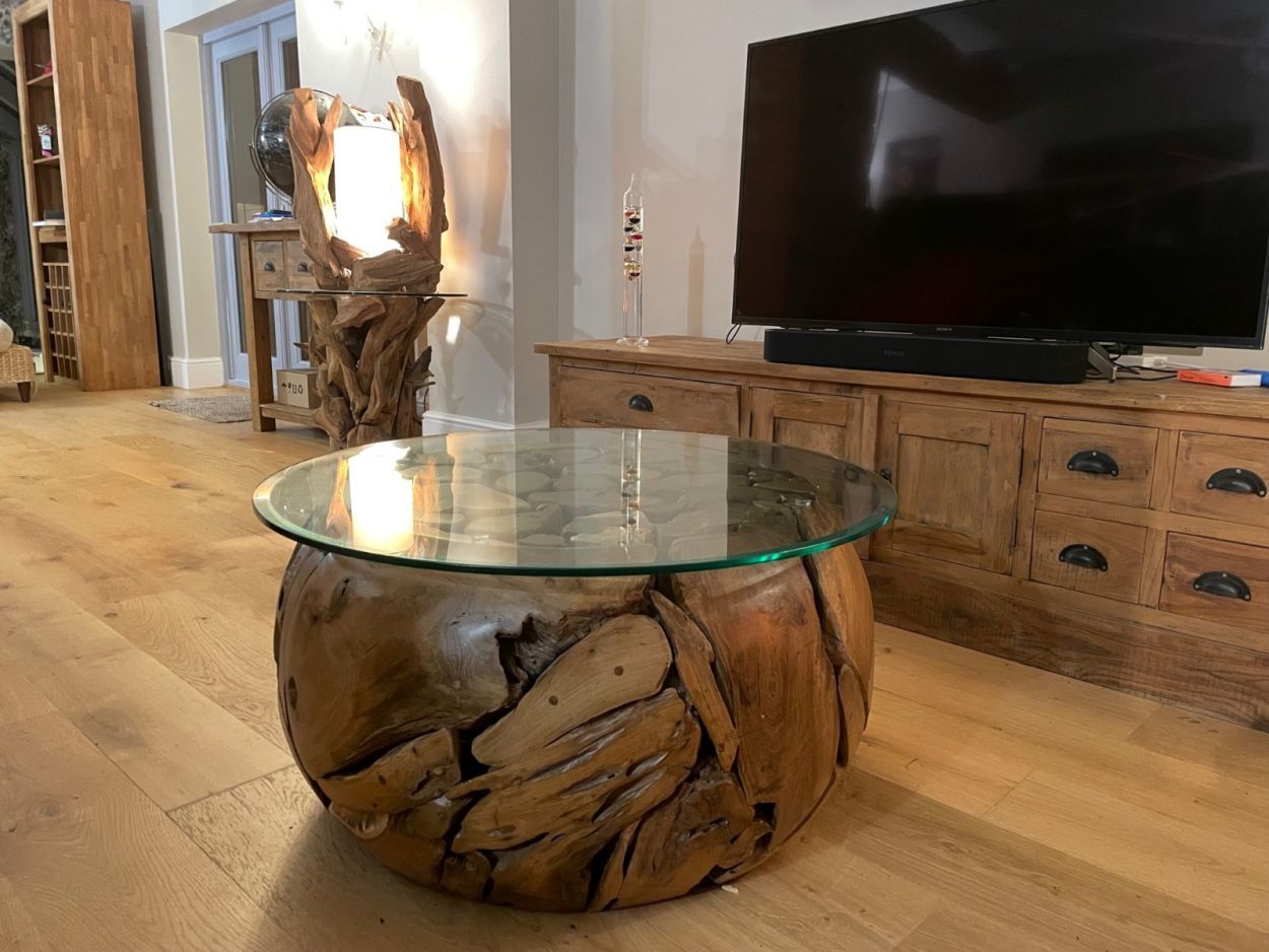 Xilon Root Coffee Table-Garden Furniture Centre-Root,MidInstock,instock,MidRange,Indoor Dining,Coffee Table,Conservatory,Reclaimed Furniture,Indoor Accessories,Teak,Tables,Teak Tables-{collection_title}