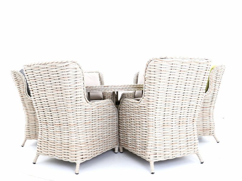 Fiji Round Dining Armchair Set-Garden Furniture Centre-HighRange,Tables,Dining Set,Rattan,Rattan Furniture,Fiji Range,Outdoor Dining-{collection_title}