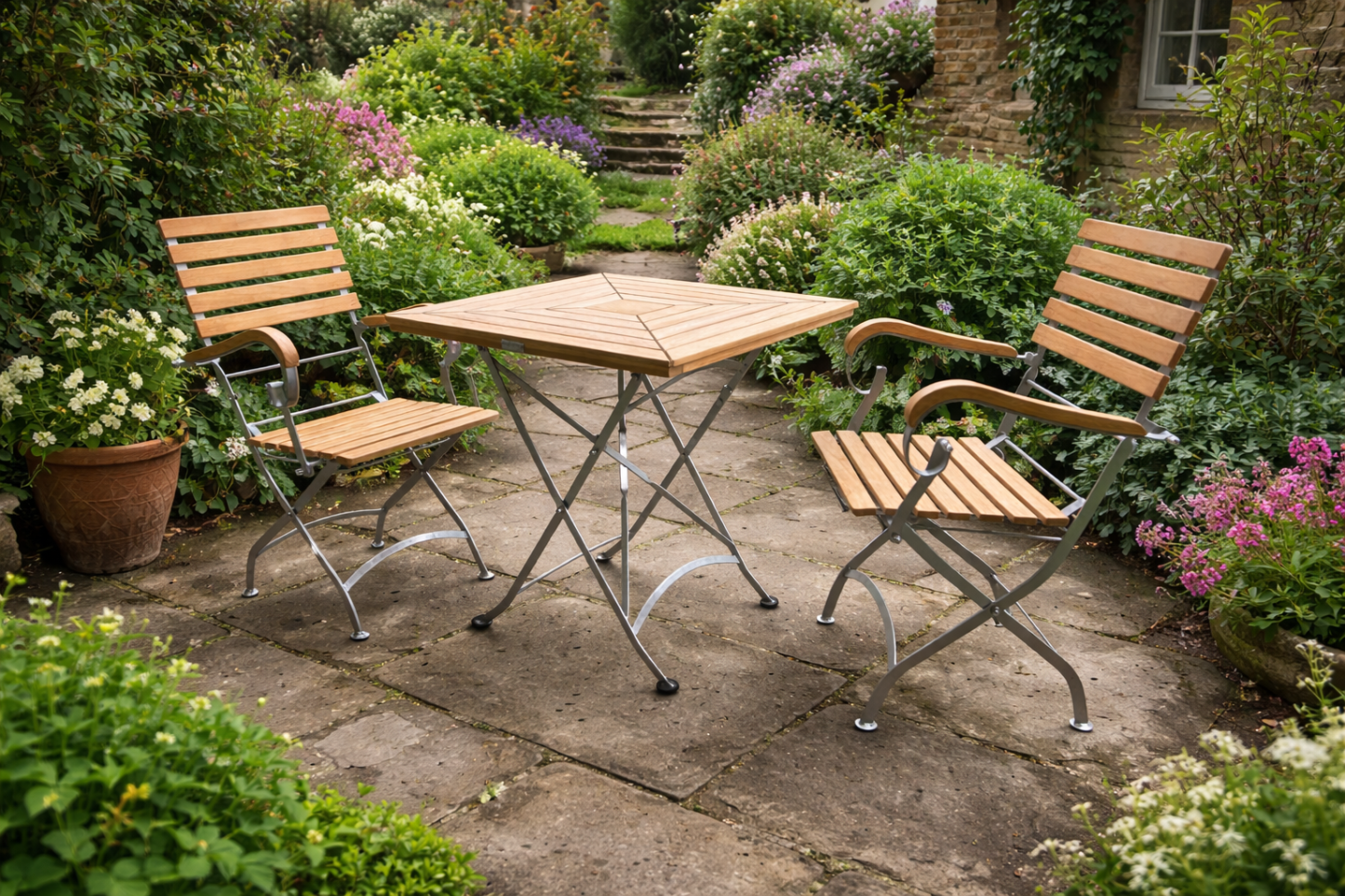 Clarence Luxury Two Chair Dining Set | FSC® Certified