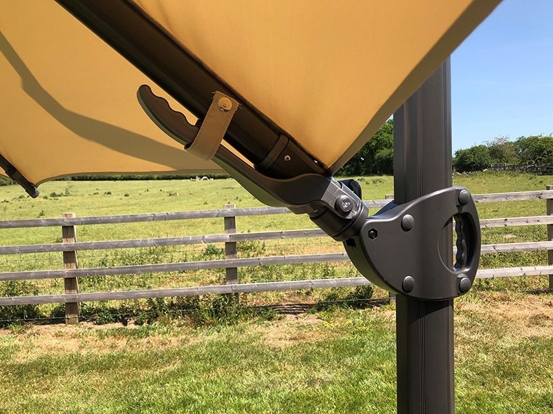 Calypso LED Cantilever Parasol 3.5M Diameter-Garden Furniture Centre-MidInstock,instock,MidRange,Round,Parasols,Cantilever Parasols Parasols,LED Parasols,Cantilever Parasols-{collection_title}