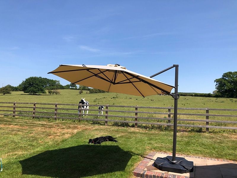 Calypso LED Cantilever Parasol 3.5M Diameter-Garden Furniture Centre-MidInstock,instock,MidRange,Round,Parasols,Cantilever Parasols Parasols,LED Parasols,Cantilever Parasols-{collection_title}