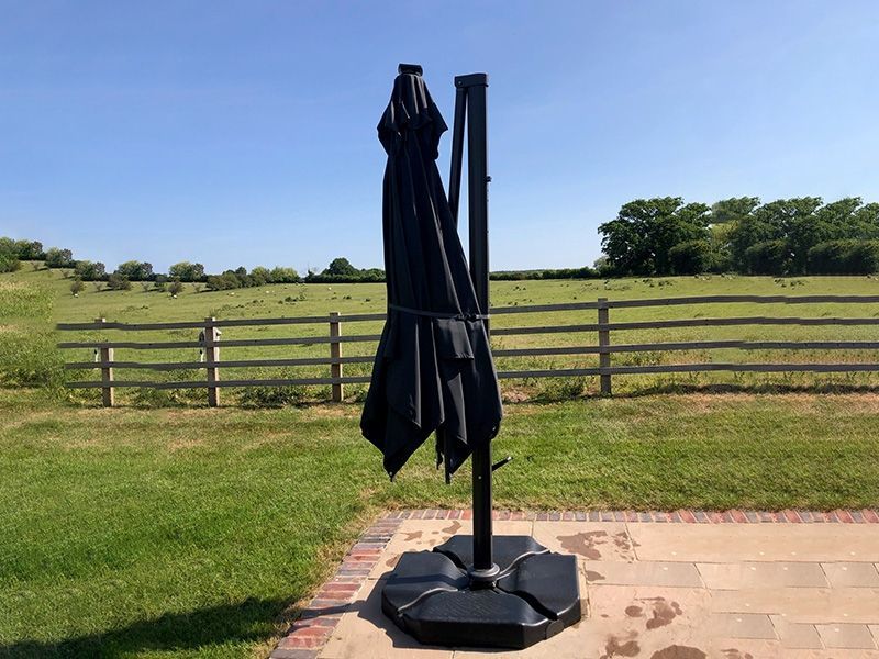 Calypso LED Cantilever Parasol 3M Square-Garden Furniture Centre-MidInstock,instock,MidRange,Square,Parasols,Cantilever Parasols Parasols,LED Parasols,Cantilever Parasols-{collection_title}