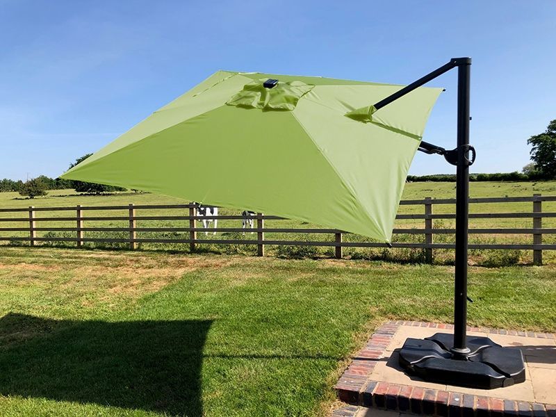 Calypso LED Cantilever Parasol 3M Square-Garden Furniture Centre-MidInstock,instock,MidRange,Square,Parasols,Cantilever Parasols Parasols,LED Parasols,Cantilever Parasols-{collection_title}