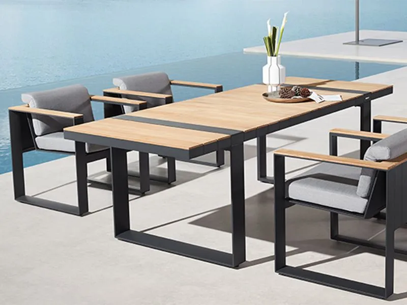 Cambusa 2.4m Dining Table Grey | Ex-Display-Garden Furniture Centre-Showroom exdis,Sale,Ex-Display,Outdoor Dining,Outdoor Furniture-{collection_title}
