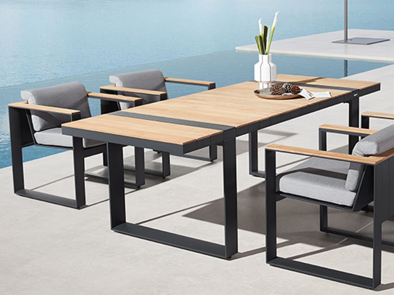 Cambusa 2.4m Dining Table| White or Grey