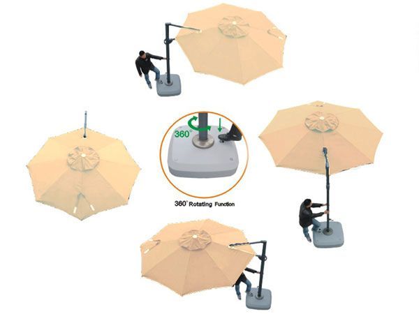 Cantilever Parasol - Roma 3.5m Diameter -Garden Furniture Centre-MidInstock,instock,MidRange,Round,Parasols,Cantilever Parasols Parasols,Roma Parasol Range,Cantilever Parasols,Sale-{collection_title}