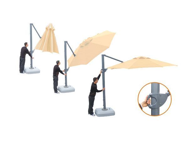 Cantilever Parasol - Roma 3.5m Diameter -Garden Furniture Centre-MidInstock,instock,MidRange,Round,Parasols,Cantilever Parasols Parasols,Roma Parasol Range,Cantilever Parasols,Sale-{collection_title}