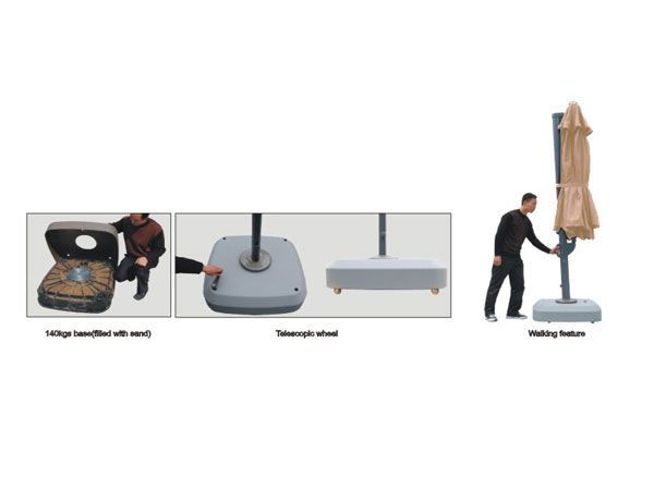 Cantilever Parasol - Roma 3.5m Diameter -Garden Furniture Centre-MidInstock,instock,MidRange,Round,Parasols,Cantilever Parasols Parasols,Roma Parasol Range,Cantilever Parasols,Sale-{collection_title}