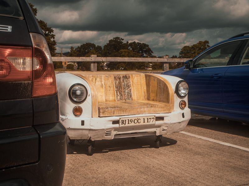 Indian Ambassador Car Bench