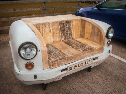 Indian Ambassador Car Bench
