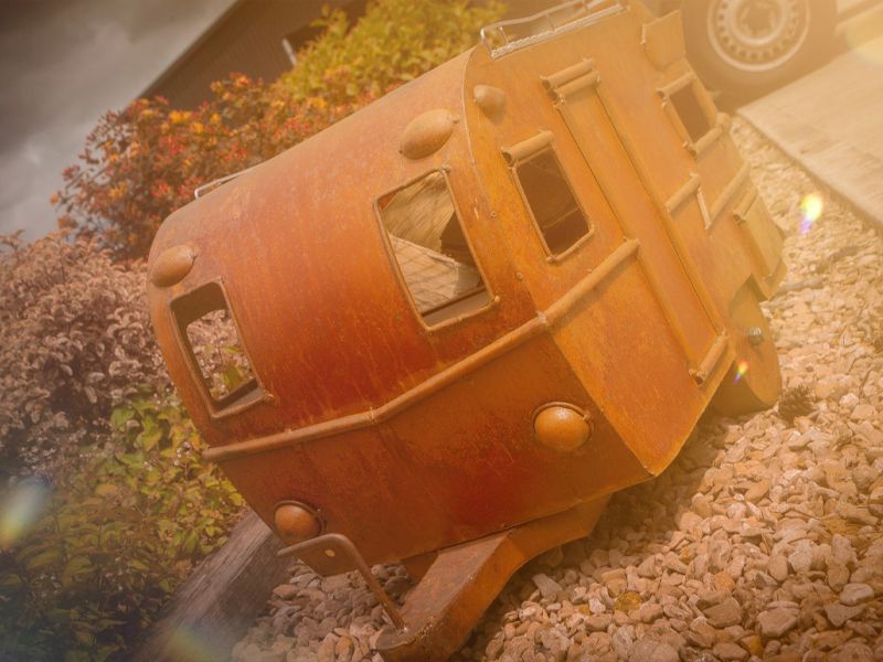 Retro Caravan Firepit & Grill-Garden Furniture Centre-48Hour Dispatch,MidRange,Ornaments,Accessories,Ranges,Think Outside Range,Metal Garden Ornaments,Fire Pits & BBQ's,Think Outside Range Ranges,Fire Pits-{collection_title}