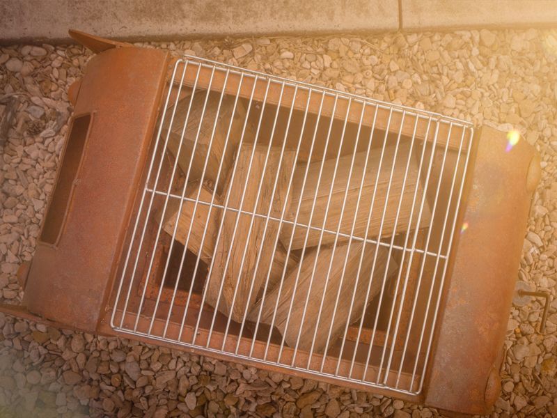 Retro Caravan Firepit & Grill-Garden Furniture Centre-48Hour Dispatch,MidRange,Ornaments,Accessories,Ranges,Think Outside Range,Metal Garden Ornaments,Fire Pits & BBQ's,Think Outside Range Ranges,Fire Pits-{collection_title}