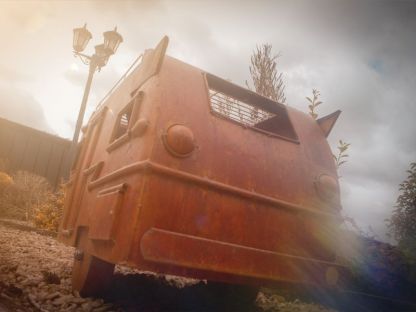 Retro Caravan Firepit & Grill