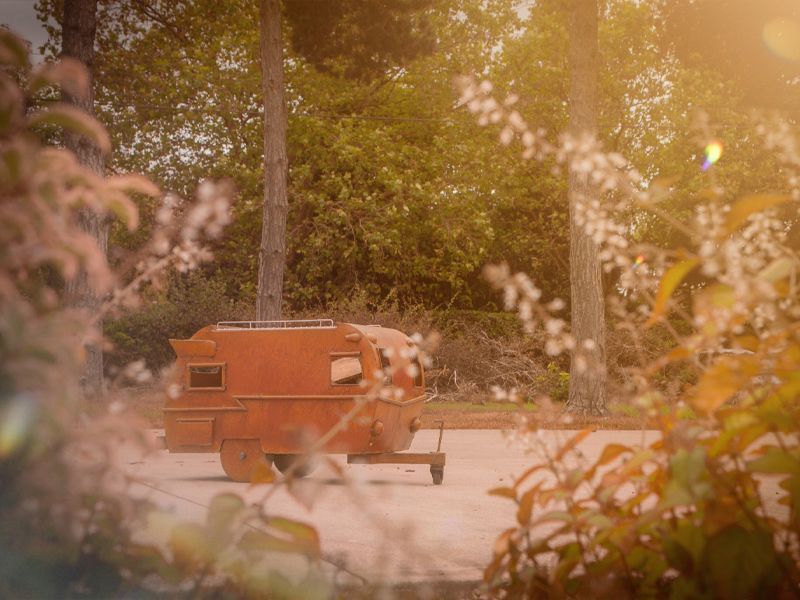 Retro Caravan Firepit & Grill-Garden Furniture Centre-48Hour Dispatch,MidRange,Ornaments,Accessories,Ranges,Think Outside Range,Metal Garden Ornaments,Fire Pits & BBQ's,Think Outside Range Ranges,Fire Pits-{collection_title}