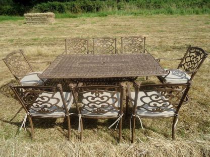 Casino 8 Seater Medium Rectangle Table and Swivel Chairs 'set' 
