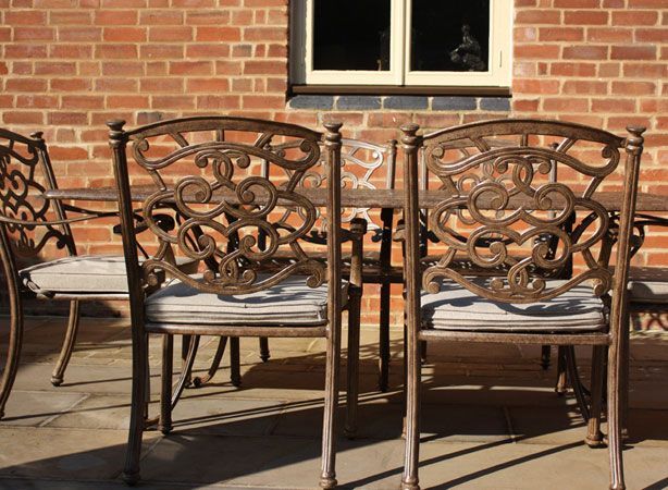 Casino 6 Seater Oval Table and Chairs Set-Garden Furniture Centre-HighRange,Tables,Dining Set,Metal,Outdoor Furniture,Metal Furniture,Ranges,Casino & Leaf Range,Outdoor Sale,Outdoor Dining,Autumn & Winter Sale-{collection_title}